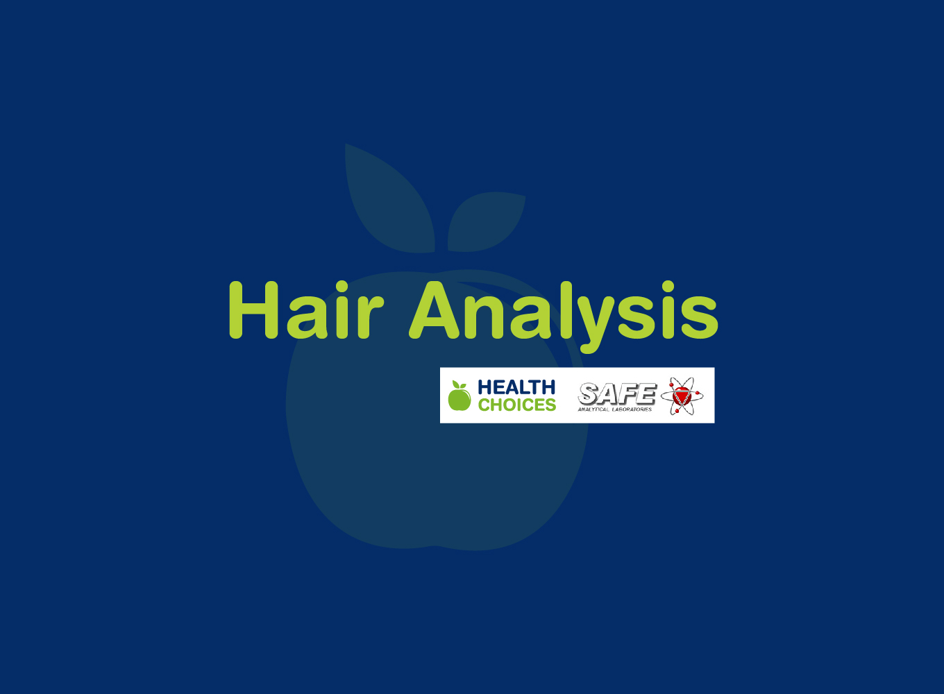Comprehensive Hair Mineral Analysis & Toxin Screening